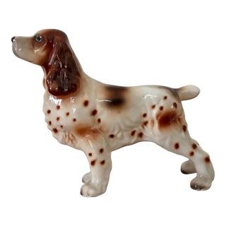 Midcentury Pointing Spaniel Figurine For Sale