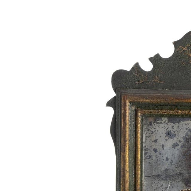 Furniture - Wall mirror/lamp - 19th century. Portuguese, 19th century, carved, painted and gilded wood. Dimensions: 43 cm...