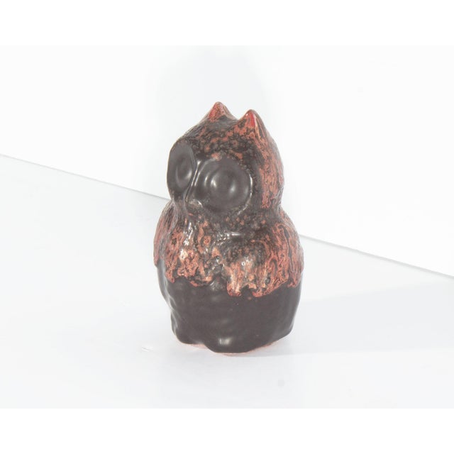 Mid-Century Modern West German Fat Lava Ceramic Owl by Otto Keramik For Sale - Image 3 of 9