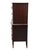 Brown Vintage Antique Solid Mahogany Traditional Duncan Phyfe Style 34" Bow Front Chest on Chest For Sale - Image 8 of 11