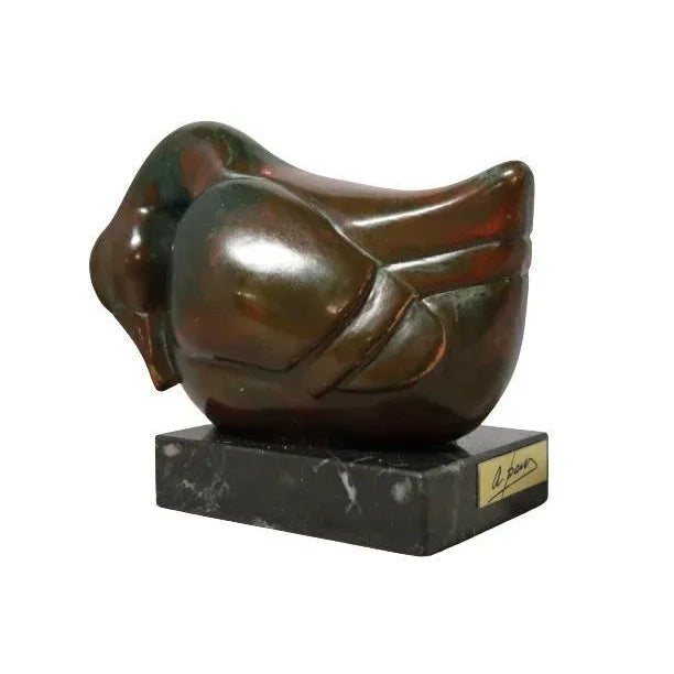 Duck Sculpture in Bronze For Sale - Image 10 of 12