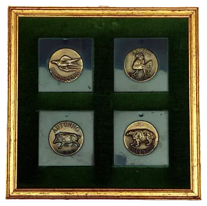 Bronze 4 Seasons Medals by Luciano Minguzzi, 1960s, Set of 4