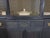Wood Mid 20th Century Modern Hollywood Regency-Inspired Ebony Display Cabinet With Brass Mesh Door For Sale - Image 7 of 11