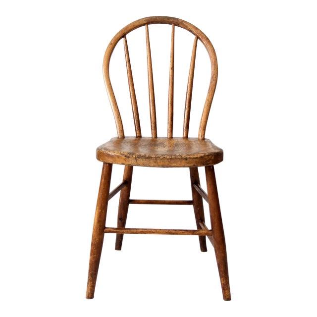 Antique Spindle Back Chair For Sale