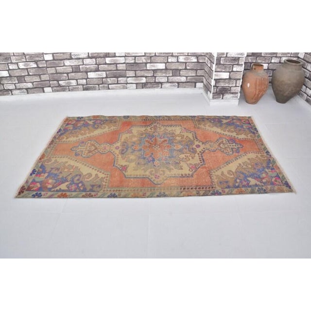 Turkish Antique Wool Turkish Arae Rug For Sale - Image 3 of 10