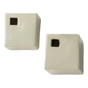 Set of 2 Wall Jars Front Hole For Sale