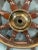 Eight Spoke Ships Wheel with Solid Brass For Sale - Image 4 of 7