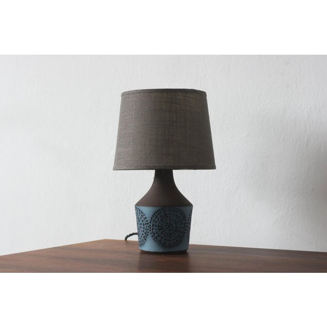 1960s Ceramic Table Lamp from Alingsås Keramik, Sweden, 1960s For Sale - Image 5 of 7