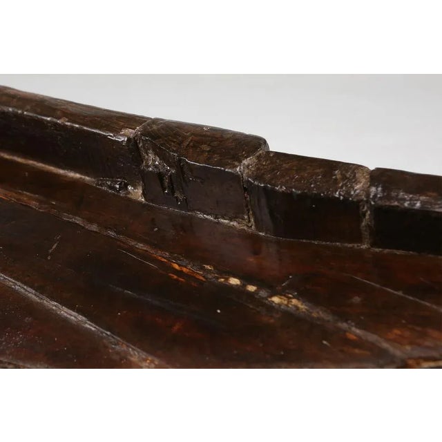 Antique Handmade Wooden Wabi Sabi Trough or Bowl, 19th Century For Sale - Image 6 of 13