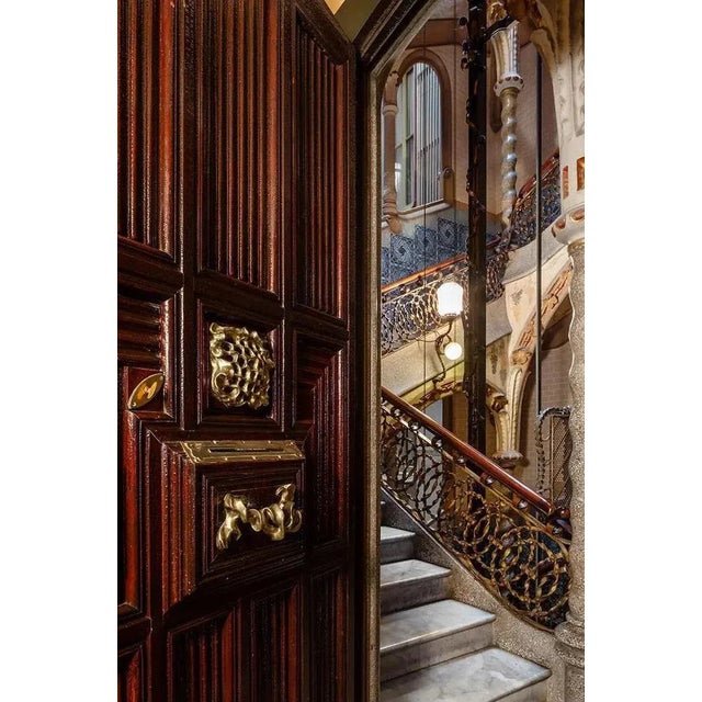 Contemporary Polished Brass Batlló Butterfly Rotary by Antoni Gaudi For Sale - Image 3 of 5