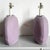 Lavender Postmodern Lavender Purple Vase Table Lamps - a Pair For Sale - Image 8 of 10