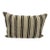 Turkish Hemp Pillow Cushion Natural Beige Black Pillow Cushion Cover 16" x 24" For Sale