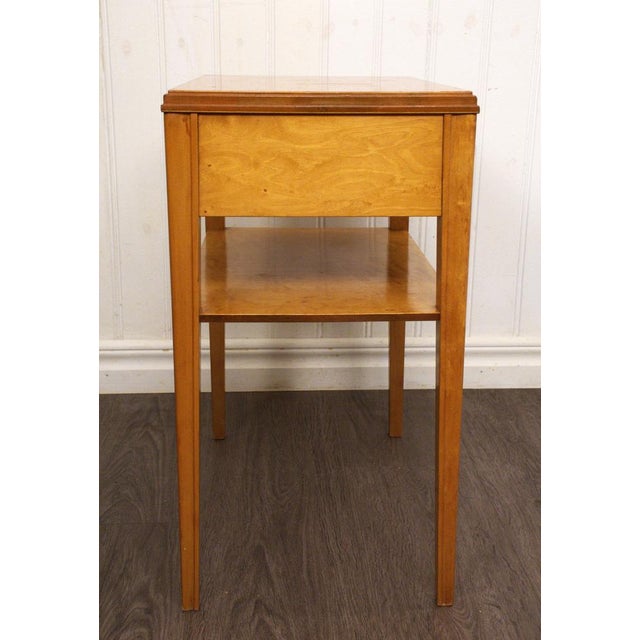 Vintage Swedish Bedside Tables in Walnut and Birch, 1940s, Set of 2 For Sale - Image 10 of 14