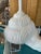 Vintage White Italian Ceramic Snail Palm Beach Table Lamps Newly Wired -A Pair For Sale - Image 9 of 13