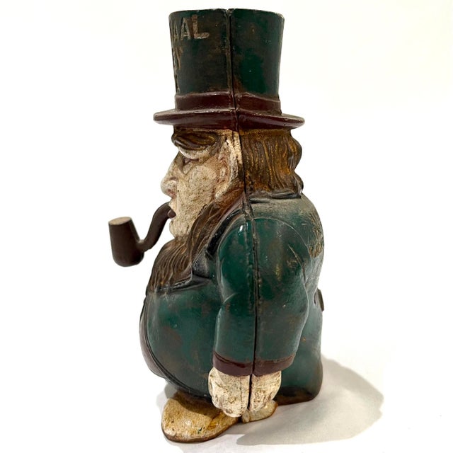 Antique South African - Paul Kruger - Novelty Transvaal Cast Iron Money Box Bank For Sale - Image 4 of 10