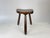 Vintage rustic primitive stool from France, c.1930-50 Made of thick solid wood with distinctively textured hand carvings...