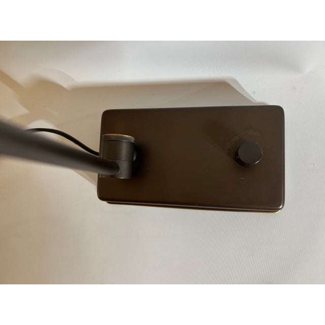 Modern 1980s Holtkötter (Holtkoetter) Leuchten Modern Piano / Table ‘8346/1’ Hand-Brushed Old Bronze Adjustable Lamp - 1 Piece For Sale - Image 3 of 7