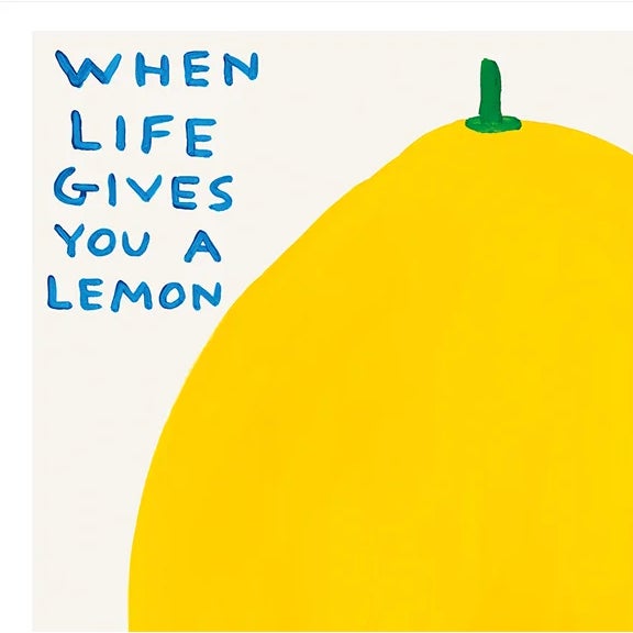 2020s David Shrigley When Life Gives You a Lemon Lithograph Poster, 2021 For Sale - Image 5 of 6