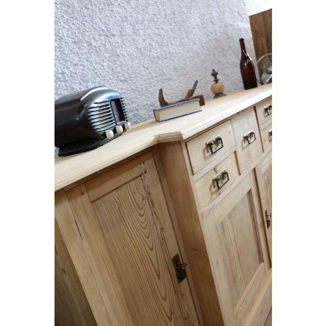 Country-Style Chest of Drawers in Wood, 1980s For Sale - Image 4 of 8