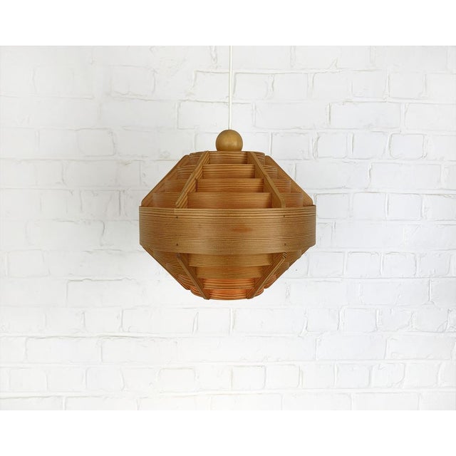 Wood T-510 Pendant Lamp in Pine by Hans-Agne Jakobsson for Ab Markaryd, 1960s For Sale - Image 7 of 15