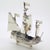 Vintage Italian Handmade Genuine Sterling Silver Large and Rare Crusade Sailing Ship Figurine For Sale - Image 4 of 11