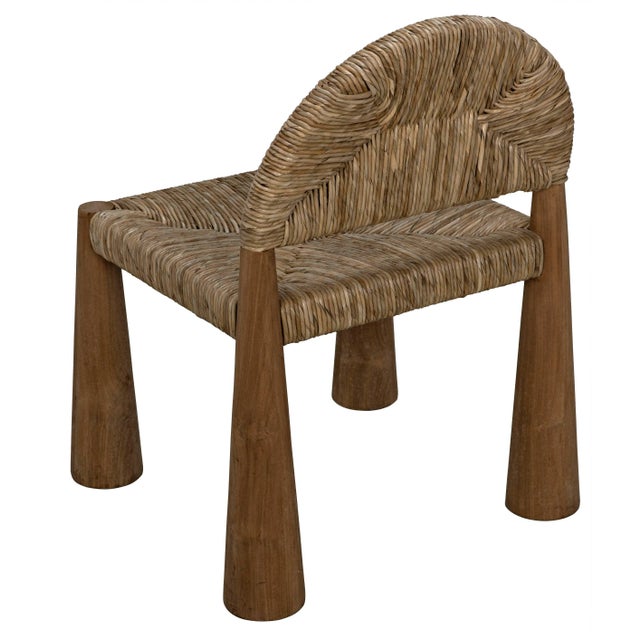 Wood NOIR Laredo Seagrass Chair, Teak For Sale - Image 7 of 10