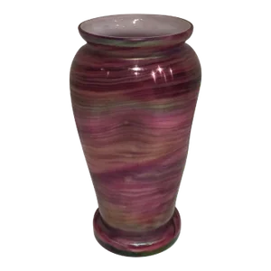 Circa 1970 Austrian Multicolor Glass Vase in the Style of Loetz