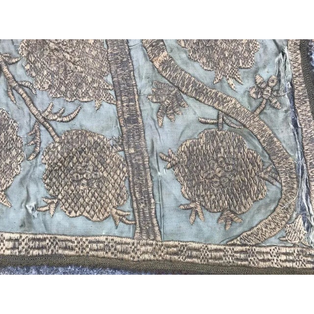 Antique Ottoman Silk and Metal Embroidery For Sale - Image 4 of 13