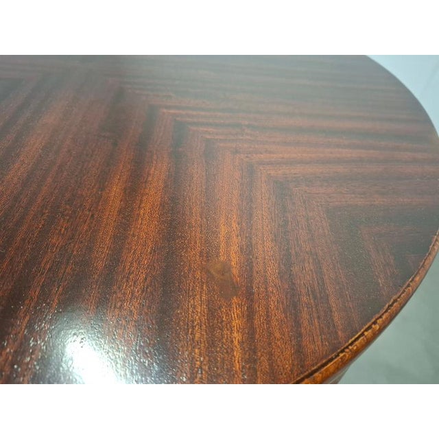 Art Deco Round Table in Wood and Veneer, Czechoslovakia, 1930s For Sale - Image 15 of 18