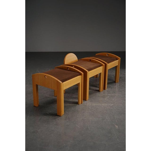 Wooden Architectural Stool, 1970s For Sale - Image 12 of 18
