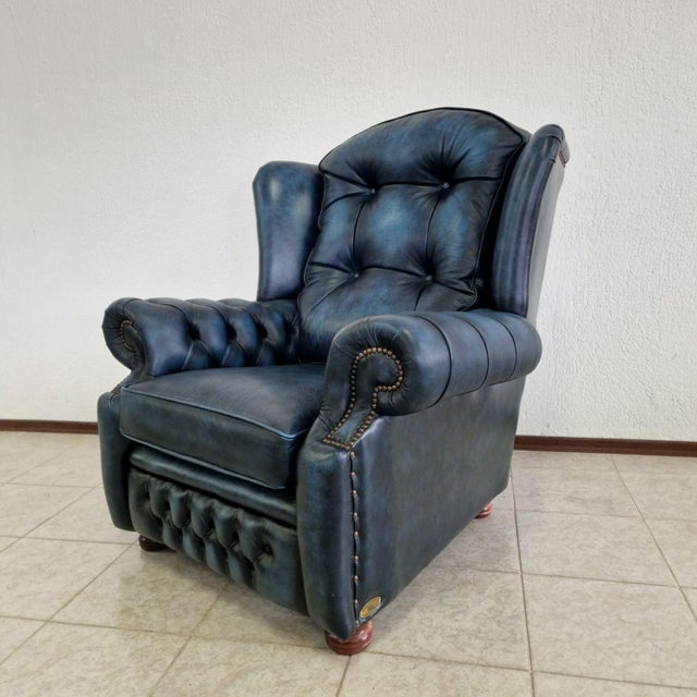 Vintage Chesterfield 3/1/1 Living Room Set, 2000s, Set of 3 For Sale - Image 9 of 11