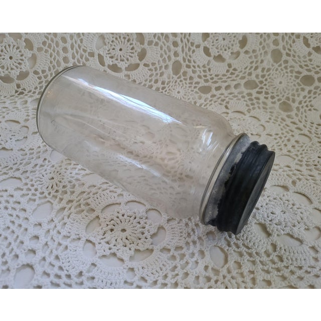 1930s 1930s/1940s Hazel Atlas Quart Jar and Zinc Lid For Sale - Image 5 of 6