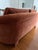 Textile 80's Curved Sofa in Style of Vladimir Kagan Directional For Sale - Image 7 of 10