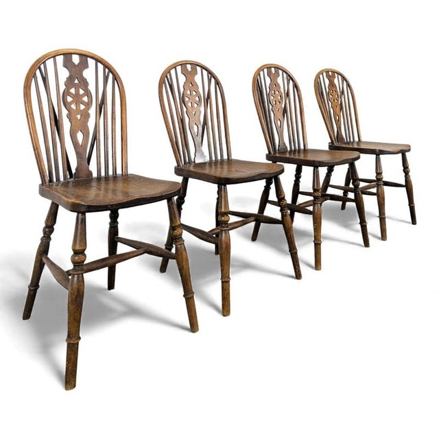 Wood Baumann Western Chairs, Set of 4 For Sale - Image 7 of 7