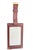Animal Skin Cartier Paris Burgundy Calfskin Leather Luggage Tag For Sale - Image 7 of 11