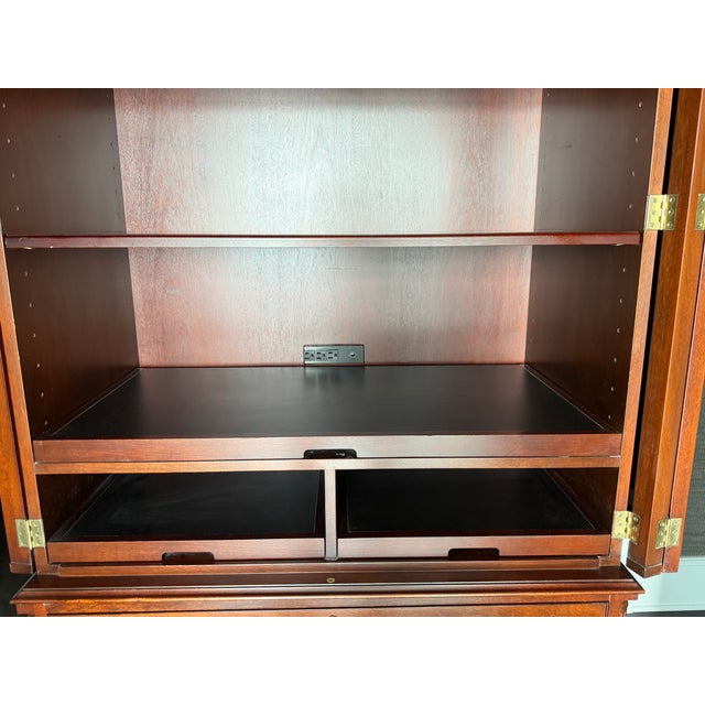 1990s Kindel Mahogany Bar / Home Office Storage Cabinet For Sale In Chicago - Image 6 of 12