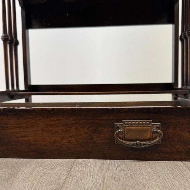 20th Century English Oak Bureau with Fitted Interior For Sale - Image 13 of 14