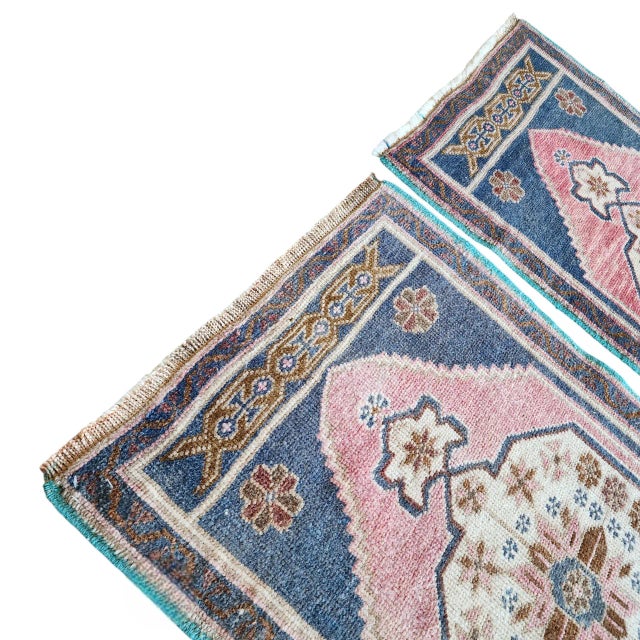 Small Traditional Oriental Style Turkish Rug - Set of 2 For Sale - Image 4 of 10
