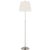 Traditional Suzanne Kasler by Visual Comfort Signature Wyatt 52" Floor Lamp in Polished Nickel with Linen Shade For Sale - Image 3 of 3
