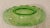 Victorian Jefferson Glass Green Opalescent Jewel And Fan Banana Boat For Sale - Image 3 of 5