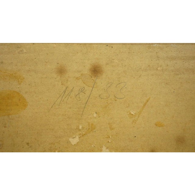 Otto Dill, Rural Landscape, 20th Century, Oil Painting on Cardboard For Sale - Image 16 of 18