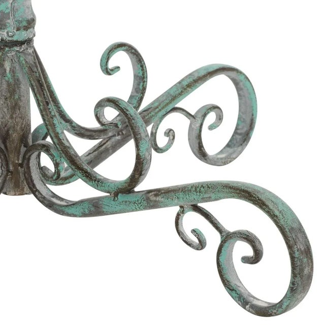 Orian Bird Bath - Antique Dark Green For Sale - Image 9 of 9