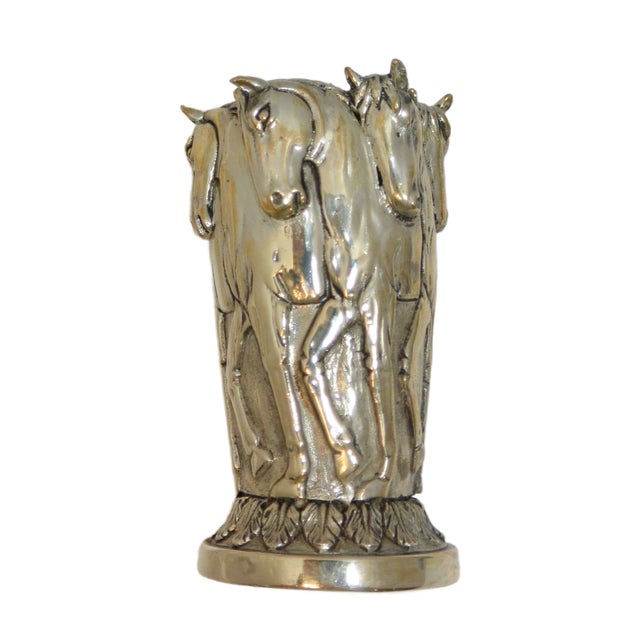 Vintage British Britannia Standard .958 Silver Horse Figural Salt & Pepper Shakers For Sale - Image 4 of 9