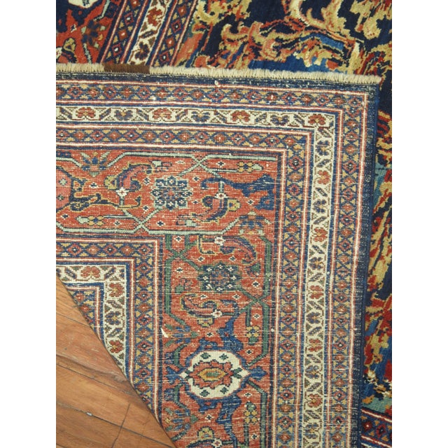 Textile Antique Persian Bidjar, Rug, 8'1'' X 11' For Sale - Image 7 of 8