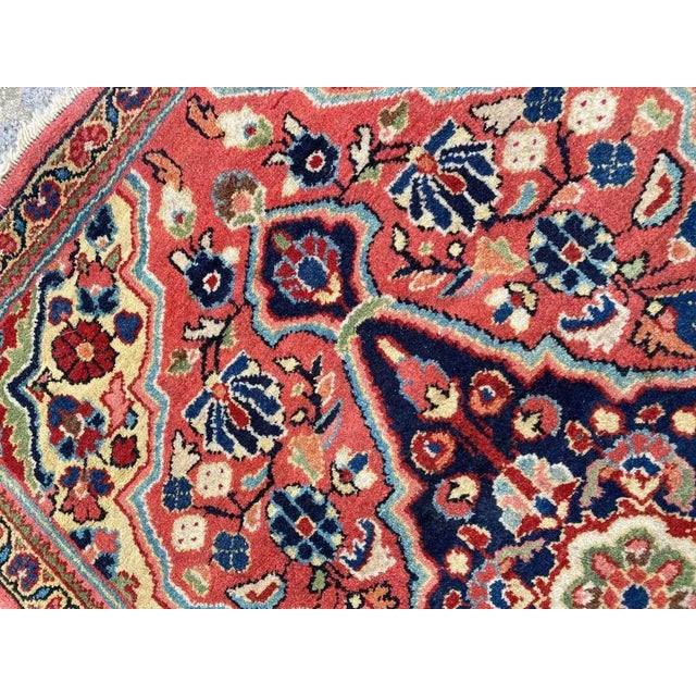 Small Vintage Sarouk Rug For Sale - Image 6 of 18