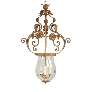 Ceiling Lantern with Glass Shade by Vaughan Designs For Sale