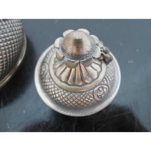 Silver Antique Southeast Asian Silver Betel Nut Censer Box or Incense Burner For Sale - Image 8 of 12