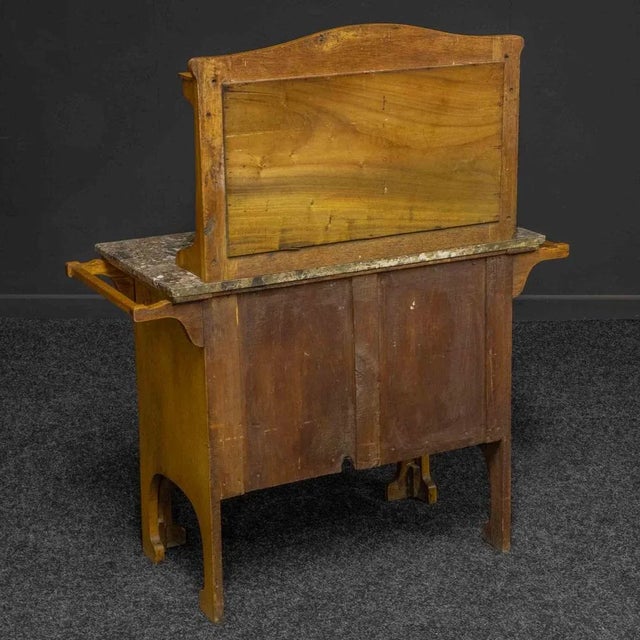 Wood Arts and Crafts Oak Washstand For Sale - Image 7 of 15