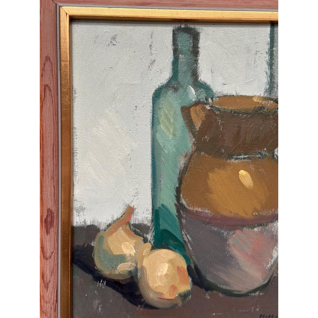 Bengt Hillgrund, Jug and Fruit, Oil on Canvas, Framed For Sale - Image 5 of 18