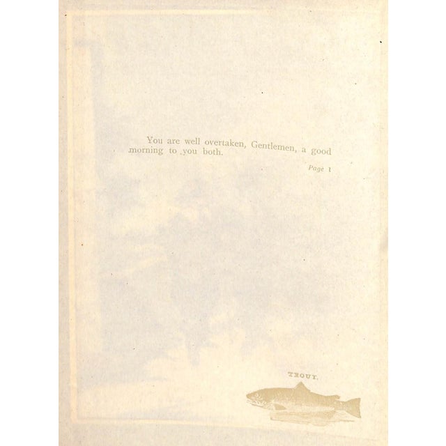 WALTON, Isaak [167] pp. Hodder & Stoughton 1911 11" x 8 1/4" w/ Illustrations by James Thorpe The Compleat Angler (the...